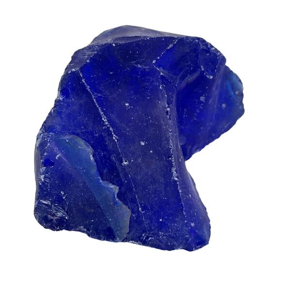 Cobalt Blue Art Glass Cullet Translucent Slag #5L134 - Picture 1 of 6